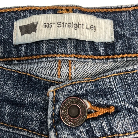 Levi’s Jeans Women's Size 6 Long Blue 505 Straight Leg Jeans Classic - Picture 4 of 13